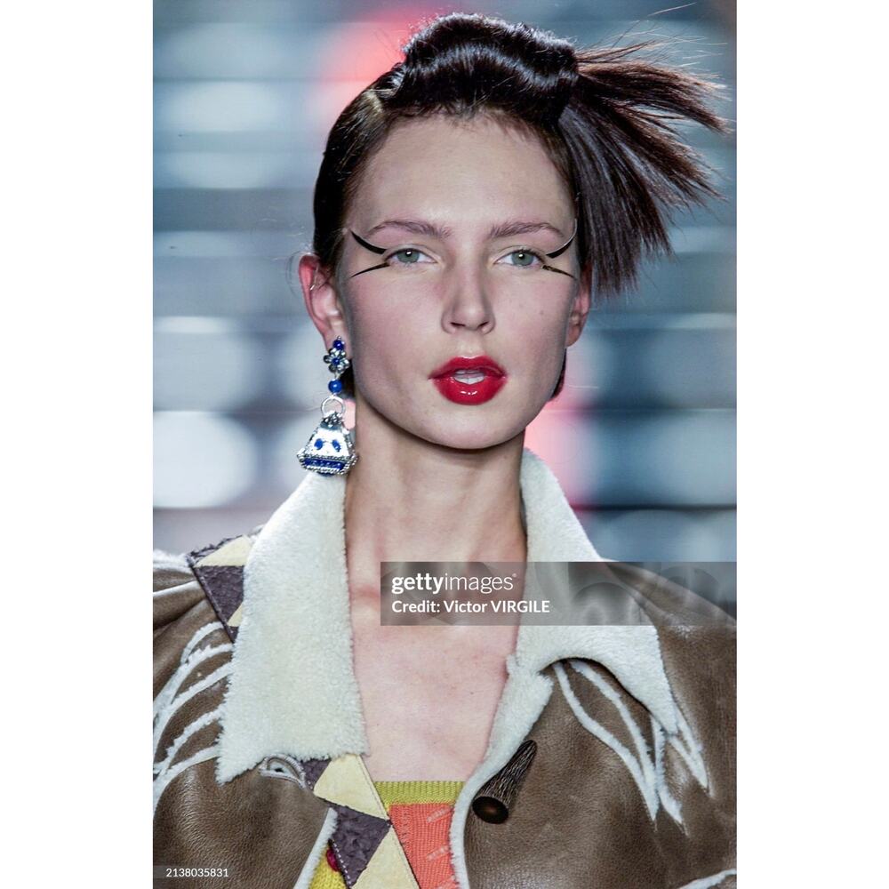 VTG Galliano Christian Dior Silver Metal Lapis Lazuli Flower Ring & Necklace Set - Picture 13 of 14